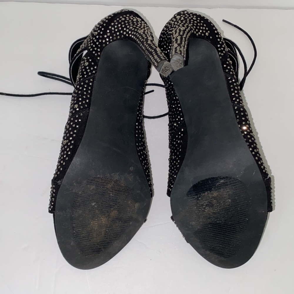 Madden Girl Rhinestone Lace-up Heels- Size 7.5 - Picture 3 of 7